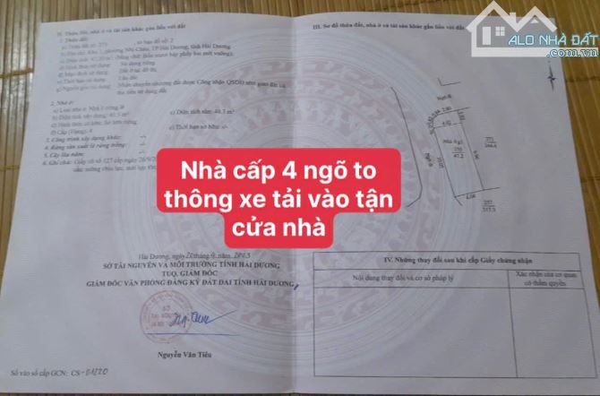 Hàng mới tinh - Rẻ-Đẹp - Bán nhà cấp 4 cách mặt phố Trương Hán Siêu p Nhị châu 25m TPHD - 1