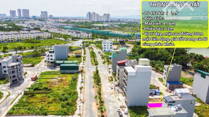 Lô đất 50m mặt tiền 4,16m ngay sau đường 30 m thông sang khu đô thị An Lạc - 1