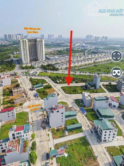 Lô đất 77,1m2 đối diện là công viên gần khu đô thị An Lạc mặt tiền 5,96m hướng Nam mát mẻ - 1