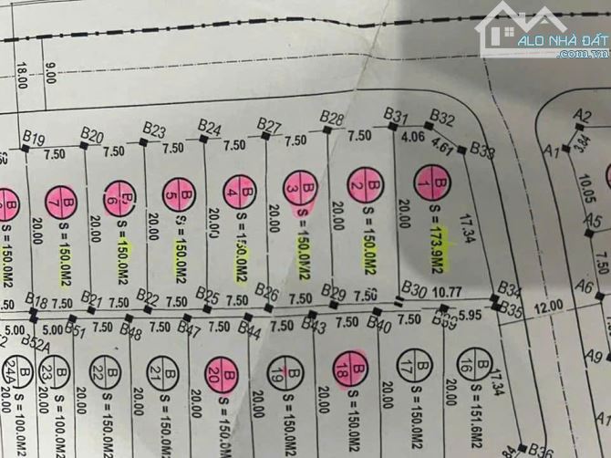 Bán lô Góc 174m2 đường 18m và 12m Khu tái định cư Xuân Đồng - Nghi Đức - 2