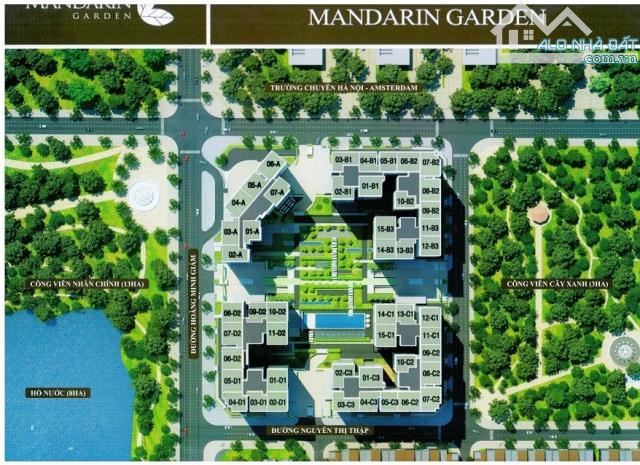 Chung cư cao cấp Mandarin Garden, Hoàng Minh Giám 168m2 tầng trung 4PN, giá 17 tỷ - 3