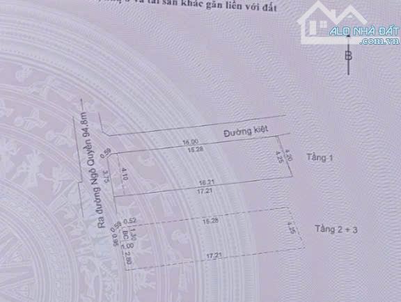 Nhà 3 tầng 2 mặt kiệt sát đường Ngô Quyền,Cầu Rồng, Sơn Trà, Đà Nẵng - 4