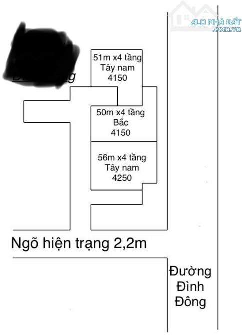 Bán nhà 4 tầng Đình Đông, Đông Hải, Lê Chân, Hải Phòng