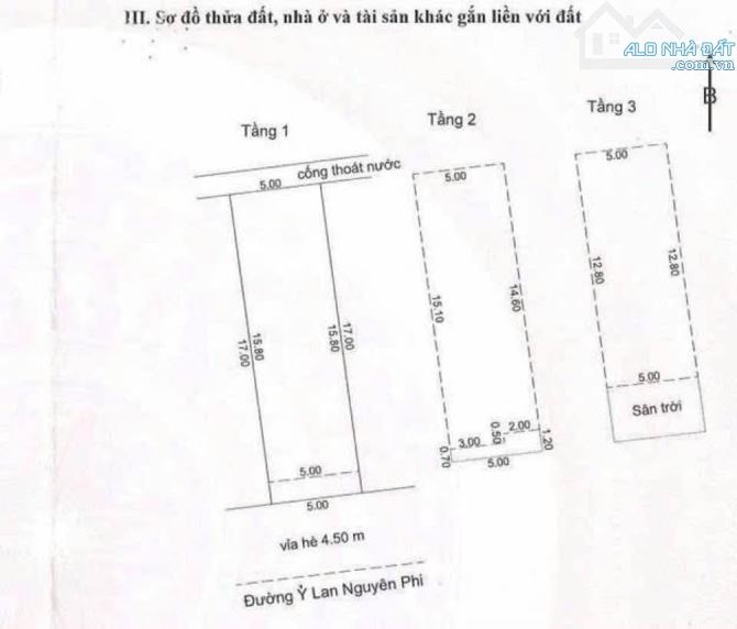 Bán nhà 3 tầng đường Ỷ Lan Nguyên Phi Ngang 5m - Hoà Cường Bắc- Hải Châu