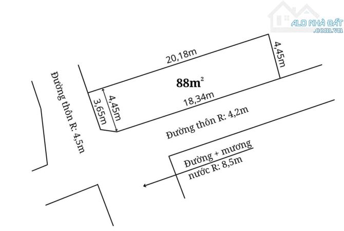 Bán 88m2 mặt đường thôn 1 Thủy Triều, lô góc ngã 4, đường chuẩn bị mở rộng. Giá 1.9xx tỷ