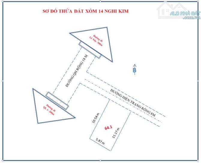 Đất đường thông 8m cạnh sân bay chỉ hơn 1,4 tỷ - 1