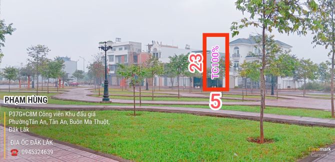 ĐẤT ĐẤU GIÁ TDP8- KHU 5,4HA- VIEW HOA VIÊN