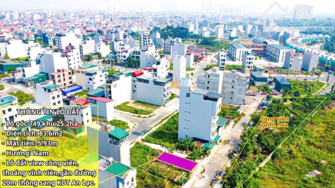 Lô góc khe thoáng diện tích 83,6 m2 trước mặt là công viên thoáng vĩnh viễn