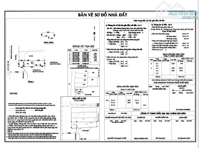 Bán nhà mặt đường Hoàng Hữu Nam TP Thủ Đức Quận 9 cũ gần chợ (152,5m2) 13 tỷ