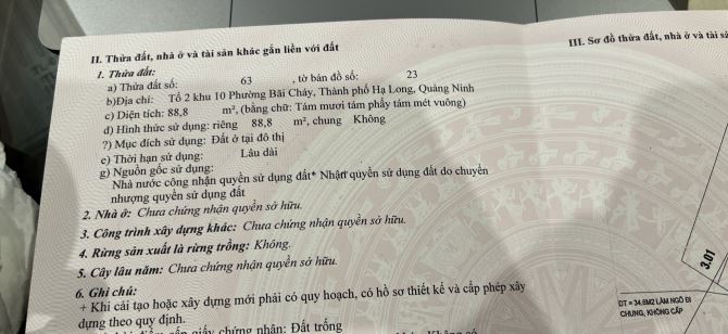 🔥 BÁN ĐẤT THỔ CƯ ĐẸP CC 88,8m2 - BÃI CHÁY, HẠ LONG 🔥 - 1