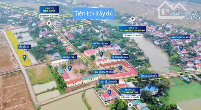 Bán đất An Tiến, Mỹ Đức, Hà Nội, View Hồ, Sổ Đỏ full thổ cư, DT Từ 63m2 tới 75m2, giá 18tr - 2