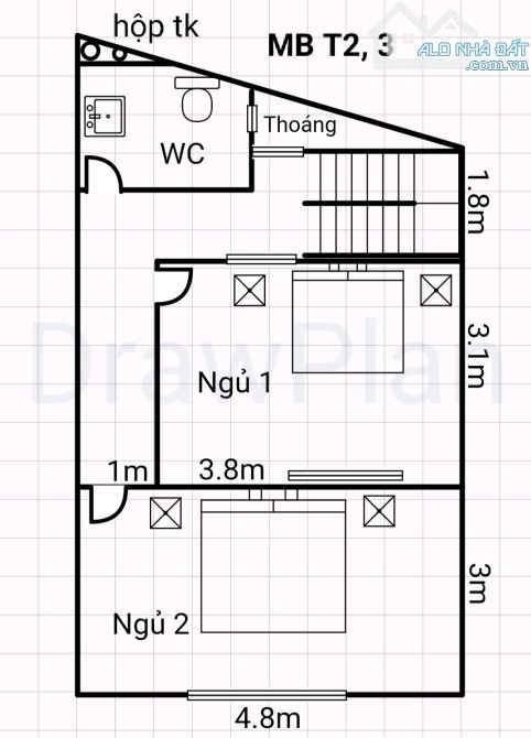 ĐẠI ÁNG - THANH TRÌ - 40M2 - MT: 4.8M - GIÁ 3.3 TỶ (THƯƠNG LƯỢNG NHẸ) - 2