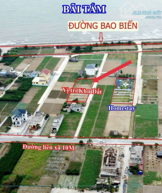 Cần bán gấp lô đất mặt biển 86m2 MT 4.3m chỉ 800 triệu, cạnh Flamingo, Vsip và An Thịnh - 4