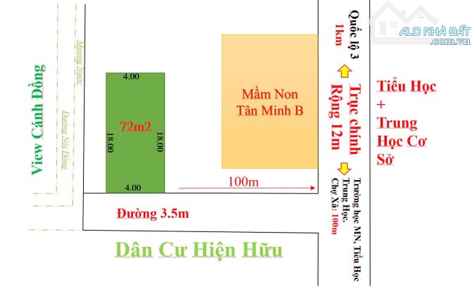 ✅✅mở bán lô đất đẹp nhất tân minh  ✅✅dt 72m mà giá chỉ nhỉnh 900tr  ✅✅Tại tân minh sóc - 4