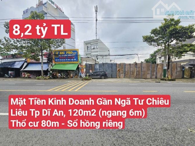 🆘 Măt Tiền Kinh Doanh Gần Ngã Tư Chiêu Liêu Đường Lê Hồng Phong, P. Tân Đông Hiệp, Tp. Dĩ