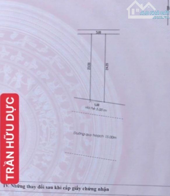 BÁN LÔ ĐẤT ĐẸP KỀ GÓC ĐƯỜNG TRẦN HỮU DỰC, TĐC TÂN TRÀ - GIÁ RẺ 120M2/5,5TỶ - 1