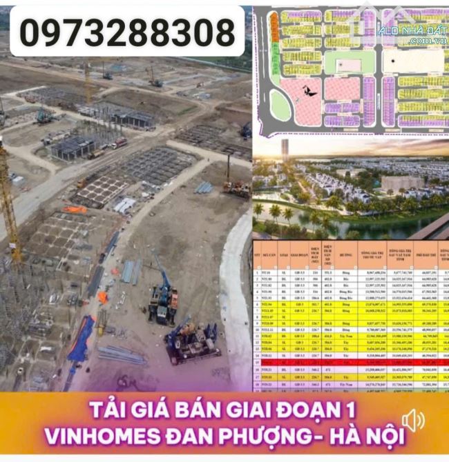 (MỞ BÁN) Bán biệt thự liền kề V Wonder Park Đan Phượng 63m 75 100 150 300m 150tr/1m - 3