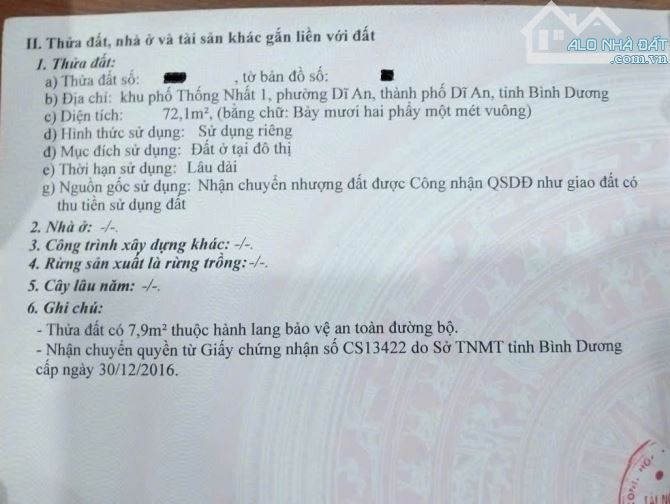 Nhà cấp 4 hẻm xe ba gác, gần ngã tư 550, ngã tư Đồi Mồi, T1897 Dĩ An, Bình Dương - 8