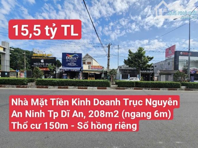 🆘 Nhà Mặt Tiền Kinh Doanh Trục  Nguyễn An Ninh, P. Dĩ An, Tp Dĩ An