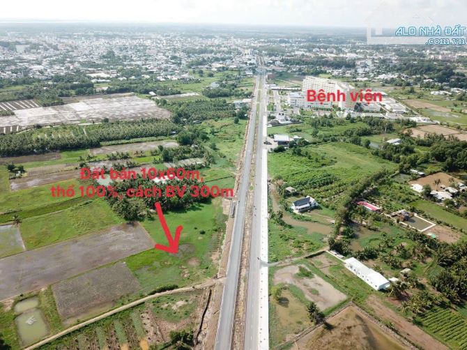 10x60m thổ 100%, MT Nguyễn Đáng, P7, TP Trà Vinh, cách BV 300m giá đầu tư - 3