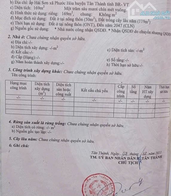 🍀 Đất nền khu dân cư đối diện KCN Phú Mỹ 3, phường Phước Hòa, 169m2, 50m2 TC - 3