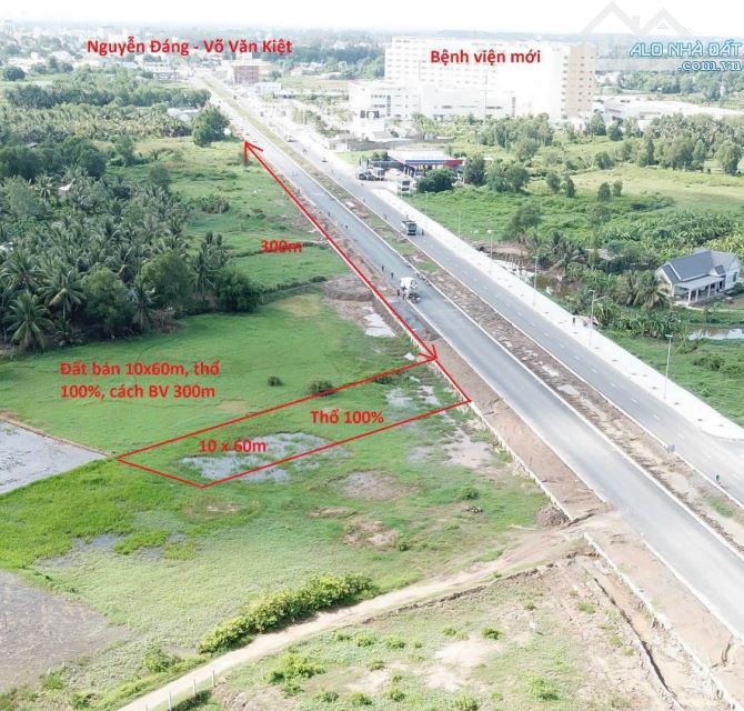 10x60m thổ 100%, MT Nguyễn Đáng, P7, TP Trà Vinh, cách BV 300m giá đầu tư - 5