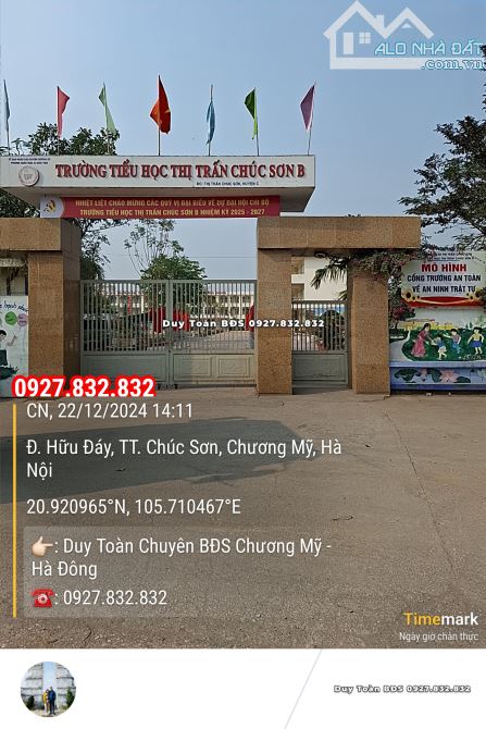 Bán Đất Tăng Nhà Chúc Sơn Chương Mỹ Gần Chợ Trường Học - 5