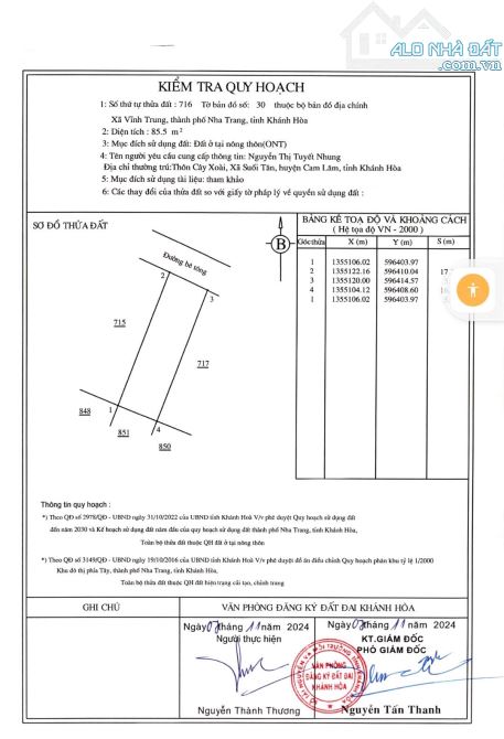 Cần bán lô đẹp mặt tiền đường gần đường D30 thuộc xuân sơn xã Vĩnh Trung giá 1 tỷ 690 - 5