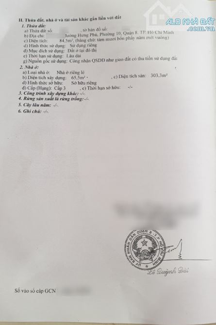 Bán nhà 2 căn liền kề mặt tiền Hưng Phú Phường 10 Quận 8. Nhà mặt tiền đường vị trí kinh d - 6