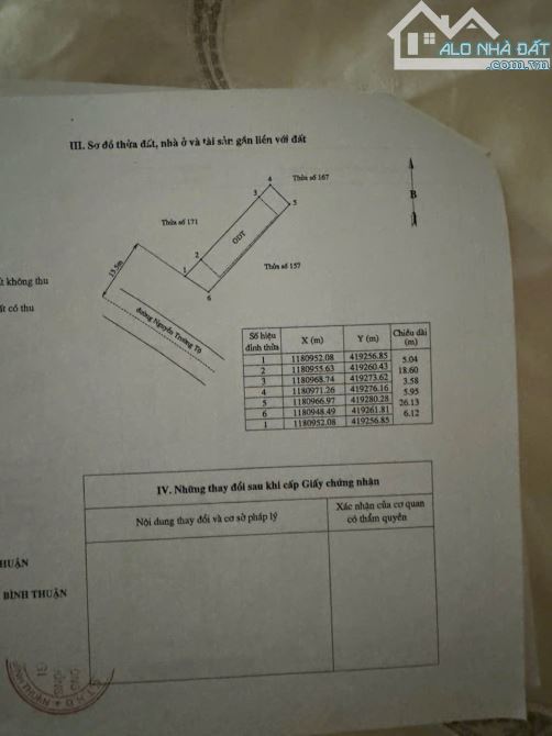 Đất mặt tiền kinh doanh Nguyễn Trường Tộ Phường Tân Thiện Thị xã Lagi