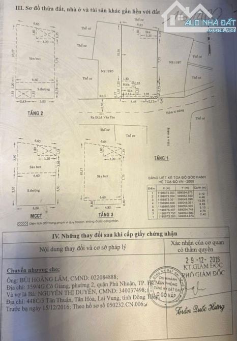 Bán Nhà hẻm 118/5 Lê Văn Thọ, Phường 11, Gò Vấp, Hẻm 5m, 6,6x13m, Cn 83,7 m2