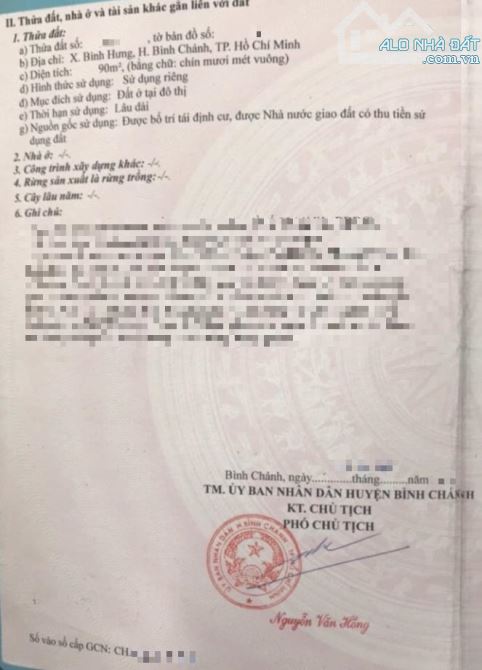 Bán đất mặt tiền cao lỗ khu dân cư đồng diều ngang 4m5 - 1
