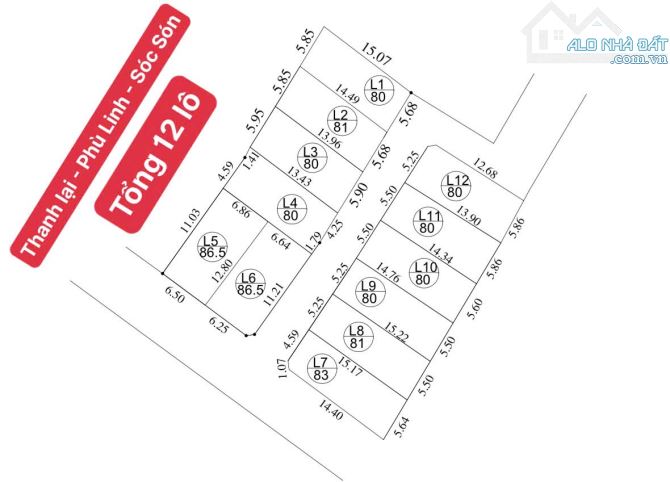 💢💢💢 CHỈ 14.5tr/m2 - SỞ HỮU NGAY LÔ ĐẤT GẦN TRUNG TÂM HUYỆN SÓC SƠN - ĐƯỜNG THÔNG OTO 💢 - 3