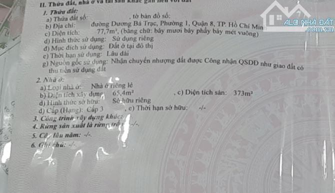 Bán nhà mặt tiền Dương Bá Trạc Phường 1 Quận 8. Nhà nở hậu, đang cho thuê CHDV thu nhập 50 - 8