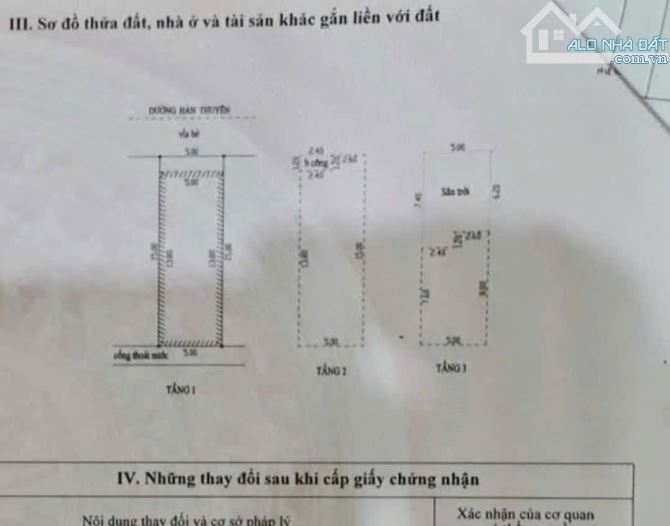 Cần bán nhanh nhà 3 tầng đường Hàn Thuyên 75m2 ngang 5m vị trí kinh doanh tốt