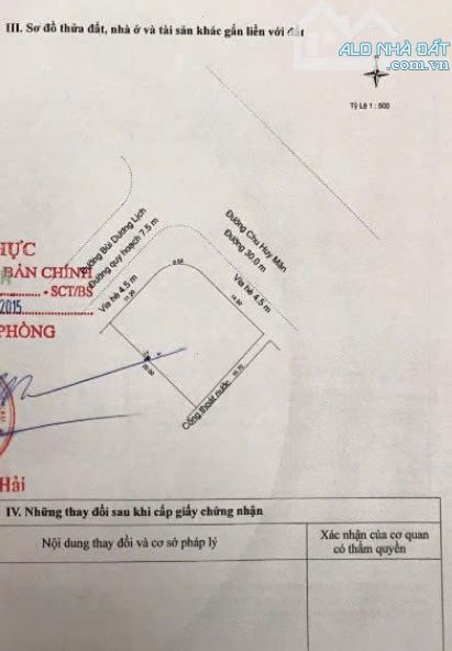 BÁN LÔ GỐC ĐƯỜNG CHU HUY MÂN & BÙI DƯƠNG LỊCH, QUẬN SƠN TRÀ