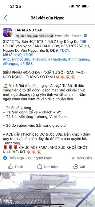 HOT!Bán nhà phố Chiến Thắng-lô góc-vỉa hè-oto tránh-kinh doanh-80m2*4t-mt 7.2m - 1