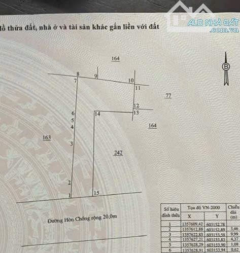 Bán lô đất vàng mặt phố Hòn Chồng gần biển mường thanh viễn triều TP Nha Trang - 1