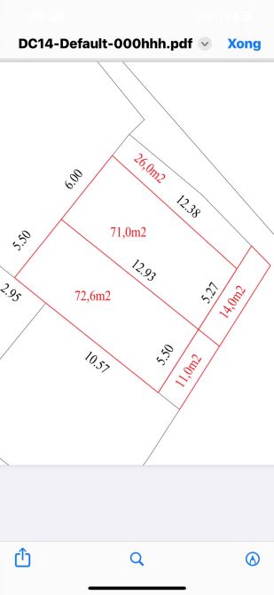 73m Mt 5.5m Hậu 5,5m đất vuông vắn Đường 4 ô tô tránh phóng ầm ầm - 1