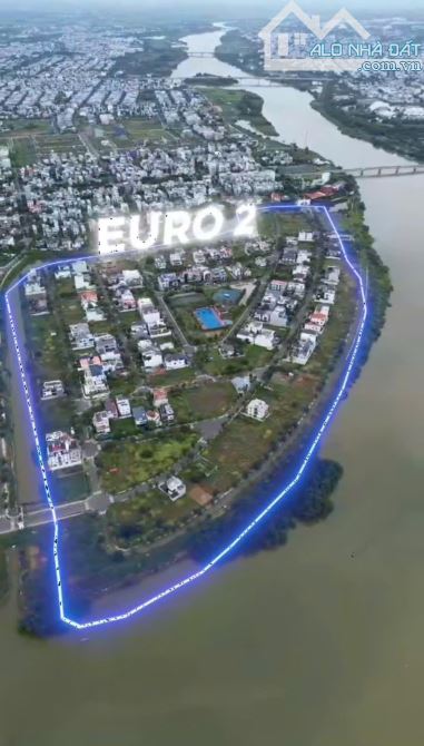 Bán lô đất biệt thự view sông Euro Village 2 . Diện tích 282m2 Hòa Xuân, Đà Nẵng. Giá tốt - 2