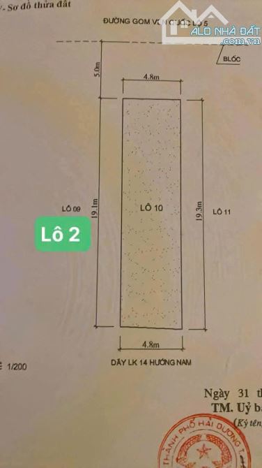 Cần bán có 3 lô liền nhau mặt đường An Định ngay khách sạn Trường Thành - TP Hải Dương. - 2