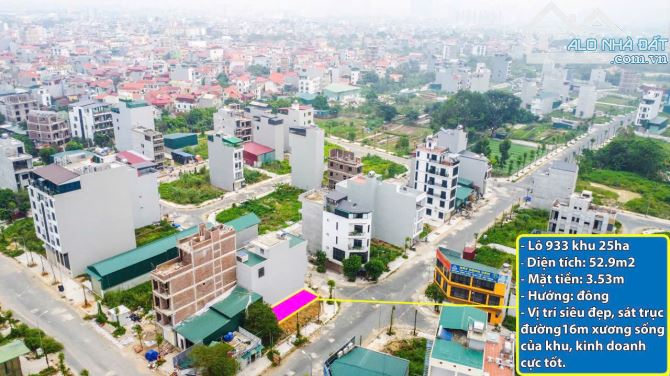 Bán 52.9m2 đất DV khu 25ha, vị trí siêu đỉnh lô áp góc sát trục đường 16m kinh doanh - 5