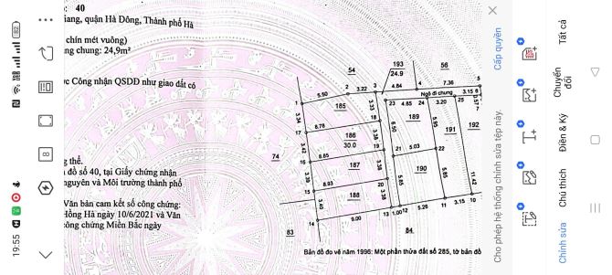 BÁN ĐẤT BIÊN GIANG, HÀ ĐÔNG. SẴN PHÂN LÔ DT 30M/LÔ RA Ô TÔ TRƯỜNG CHỢ RẤT GẦN HÀNG HIẾM