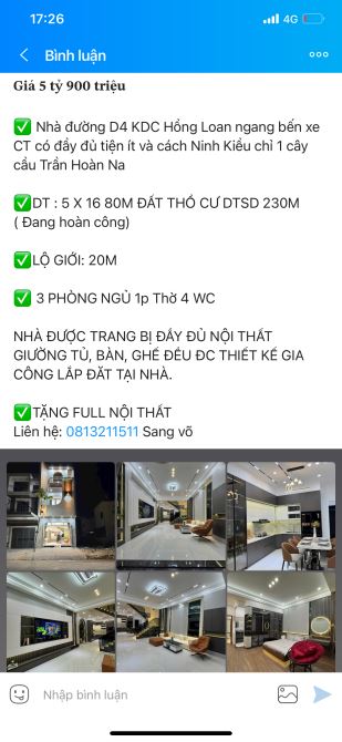 Bán nhà 2 lầu kdc Hồng Loan trục song song đường Trần Hoàng Na - 10