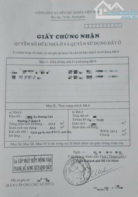 Bán nhà hẻm xe hơi Âu Dương Lân Phường 3 Quận 8. Nhà hẻm 1 xẹt, thông thoáng, gần Cầu Chữ - 11