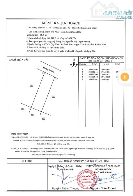 Cần bán nhanh trước tết lô Vĩnh Trung đường 10m thông D30 dt 85.5m2 giá 1tỷ690 lh - 2