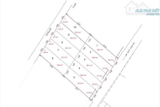 Bán 10 lô đất Vườn Lài, Q12, gần cầu sắt, sát vách GV,  gần sông, 65m2, chỉ 4 tỷ 1 - 2