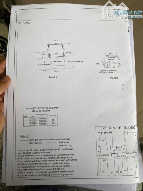 Bán nhà Xô Viết Nghệ Tĩnh, P.26, Bình Thạnh 3,35tỷ - 3