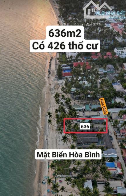 Bán đất mặt tiền đường Hoà Bình Hàm Tiến Phan Thiết