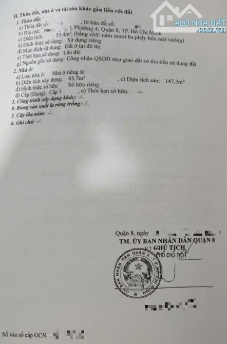 Bán nhà mặt tiền đường Số 7 Phường 4 Quận 8. Mặt tiền đường 8m, khu an ninh, gần cầu Nguyễ - 2